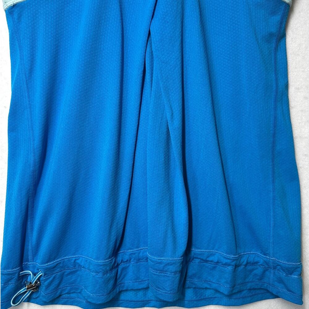 Lululemon Run Tame Me Tank Top Sz 12 Blue Teal Cinch Waist Babydoll Yoga Gym - Picture 6 of 10